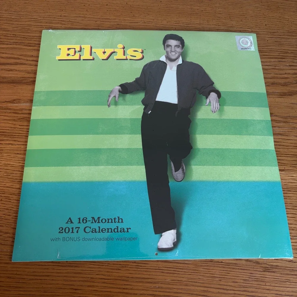 Elvis Presley 2017 16-Month Wall Calendar Mead Signature Product New Sealed
